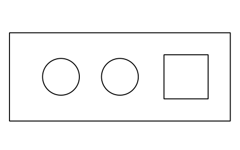 Preview of the Power and data outlet symbol, block LAB_SVC_DOUBLE_POWER_DATA