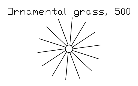Ornamental grass, 500 sembolünün önizlemesi, blok LAN_GRASS_TUFT_500