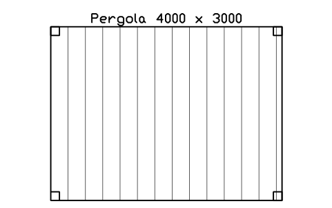 Pergola 4000 x 3000 sembolünün önizlemesi, blok LAN_PERGOLA_4000X3000