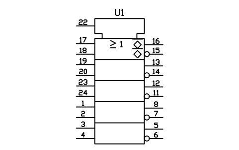 符号 或，公共输入，五路 的预览，块名 LGD_S01586_OR_COMMON_INPUT_QUINTUPLE