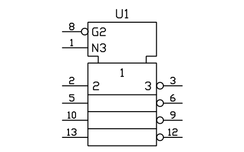 符号 原码/反码元件 的预览，块名 LGD_S01593_TRUE_COMPLEMENT_ELEMENT