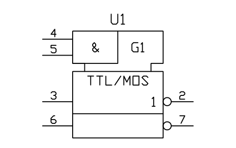 符号 电平转换器，TTL 到 MOS 的预览，块名 LGD_S01624_LEVEL_CONVERTER_TTL_TO_MOS