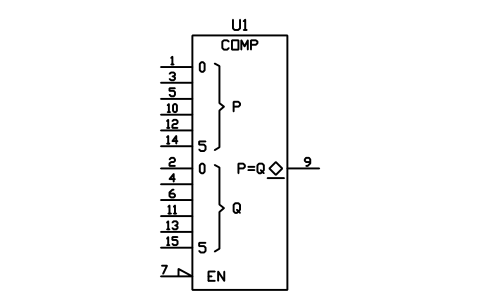 符号 数值比较器，6 位 的预览，块名 LGD_S01650_MAGNITUDE_COMPARATOR_6_BIT