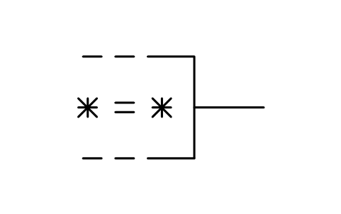 符号 等于输出 的预览，块名 LGD_S01772_EQUAL_OUTPUT