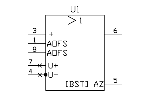 符号 电压跟随器 的预览，块名 LGD_S01785_VOLTAGE_FOLLOWER