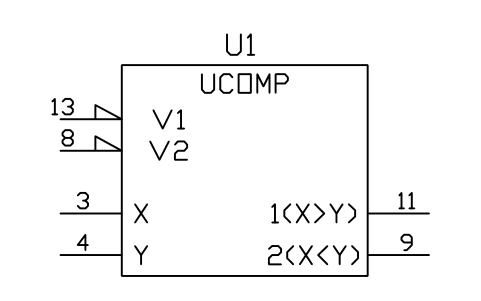 符号 电压比较器，两个输出 的预览，块名 LGD_S01802_VOLTAGE_COMPARATOR_2_OUT