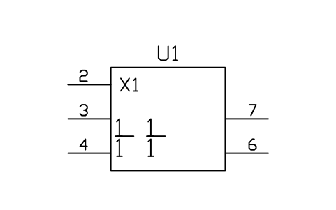 符号 模拟开关 的预览，块名 LGD_S01804_ANALOGUE_SWITCH