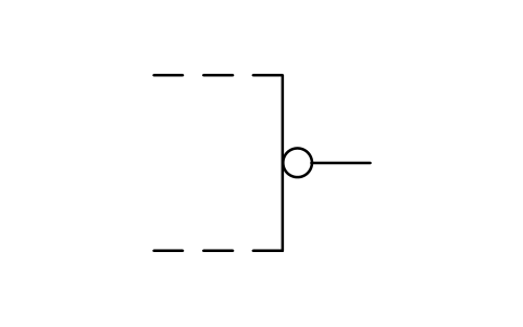 Aperçu du symbole Logic negation, output, bloc LGB_S01467_LOGIC_NEGATION_OUTPUT