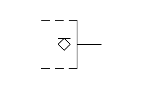 Aperçu du symbole Open-circuit output, H-type, bloc LGB_S01494_OPEN_CIRCUIT_OUTPUT_H_TYPE