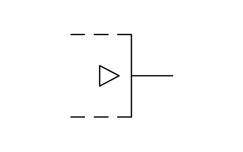 Aperçu du symbole Output, special amplif., bloc LGB_S01499_OUTPUT_SPECIAL_AMPLIF