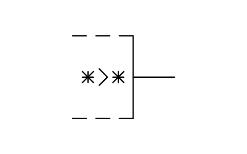 Aperçu du symbole Greater-than output, bloc LGB_S01523_GREATER_THAN_OUTPUT