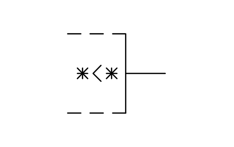 Aperçu du symbole Less-than output, bloc LGB_S01524_LESS_THAN_OUTPUT