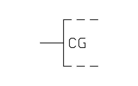 Aperçu du symbole Carry-generate input, bloc LGB_S01533_CARRY_GENERATE_INPUT