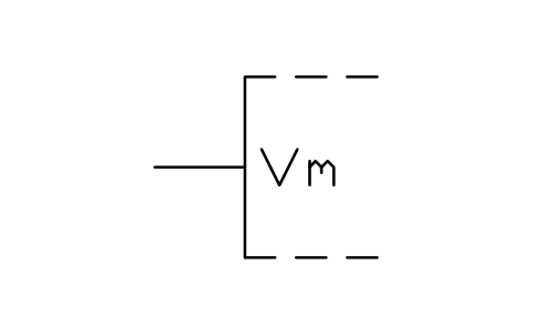 Aperçu du symbole Vm input, bloc LGB_S01550_VM_INPUT