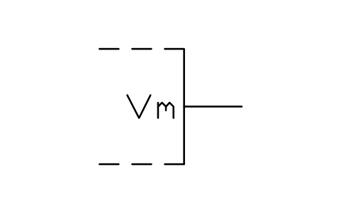 Aperçu du symbole Vm output, bloc LGB_S01551_VM_OUTPUT