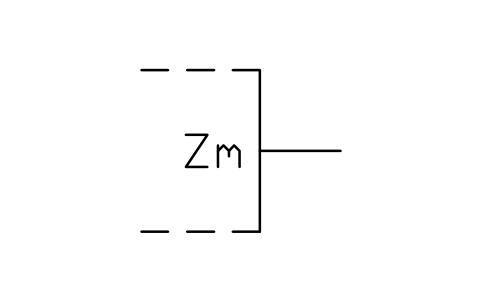 Aperçu du symbole Zm output, bloc LGB_S01555_ZM_OUTPUT