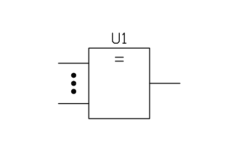 Aperçu du symbole Logic identity element, bloc LGB_S01571_LOGIC_IDENTITY_ELEMENT