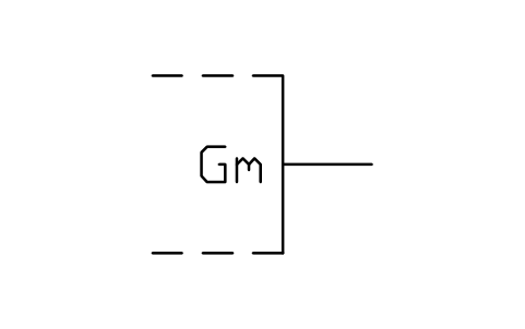 Aperçu du symbole Gm output, bloc LGB_S01811_GM_OUTPUT