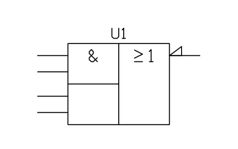 Vorschau des Symbols AND-OR-invert, Block LGC_S01581_AND_OR_INVERT