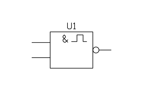 Vorschau des Symbols NAND Schmitt trigger, Block LGC_S01609_NAND_SCHMITT_TRIGGER