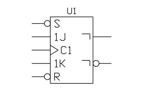 Vorschau des Symbols JK bistable, data lock-out, Block LGC_S01663_JK_BISTABLE_DATA_LOCK_OUT