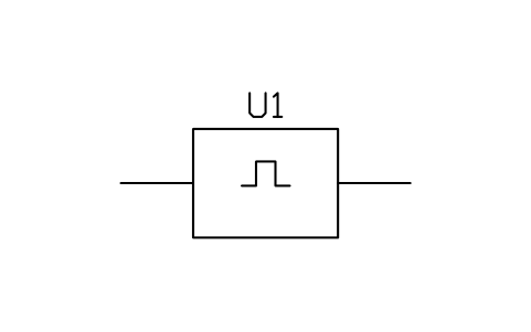 Vorschau des Symbols Monostable, retriggerable, Block LGC_S01674_MONOSTABLE_RETRIGGERABLE