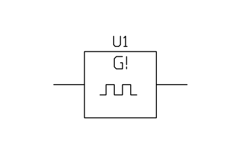 Vorschau des Symbols Astable, stops after pulse, Block LGC_S01681_ASTABLE_STOPS_AFTER_PULSE