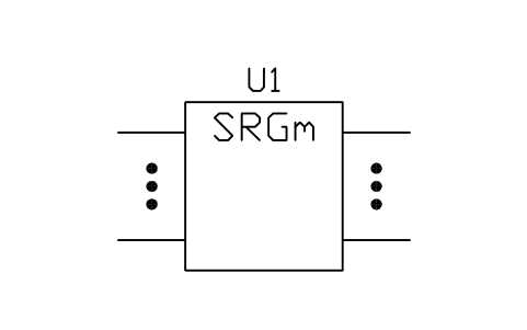 Vorschau des Symbols Shift register, Block LGC_S01685_SHIFT_REGISTER