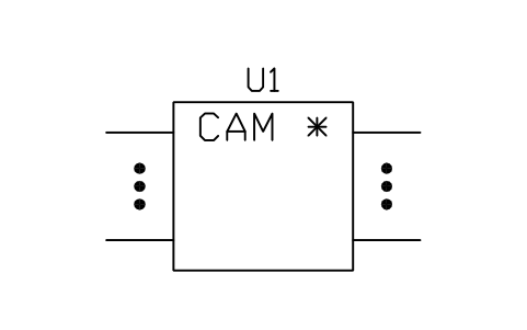 Vorschau des Symbols Content-addressable memory, Block LGC_S01709_CONTENT_ADDRESSABLE_MEMORY