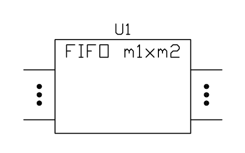 Vorschau des Symbols First-in first-out memory, Block LGC_S01710_FIRST_IN_FIRST_OUT_MEMORY