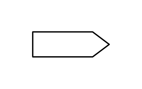 Vorschau des Symbols Bus indicator, one-way, Block LGC_S01732_BUS_INDICATOR_ONE_WAY