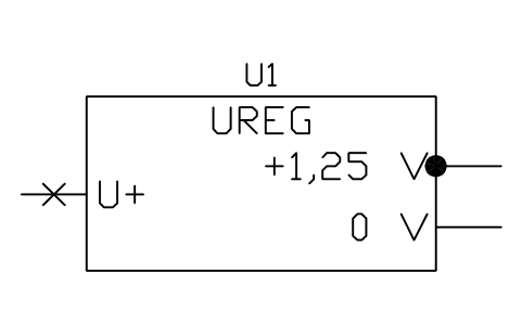 Vorschau des Symbols Voltage regulator, adjust., Block LGC_S01798_VOLTAGE_REGULATOR_ADJUST