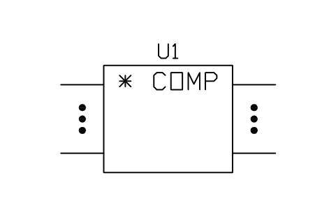 Vorschau des Symbols Comparator, general symbol, Block LGC_S01800_COMPARATOR_GENERAL_SYMBOL