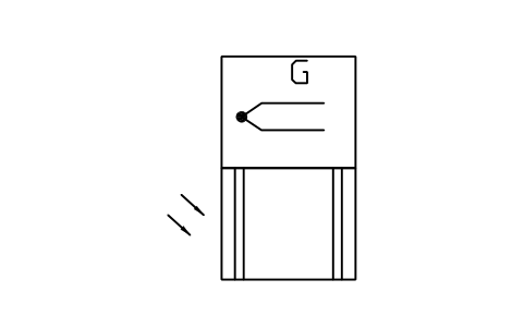 Anteprima del simbolo Thermoelectric gen., light, blocco MCH_S00904_THERMOELECTRIC_GEN_LIGHT