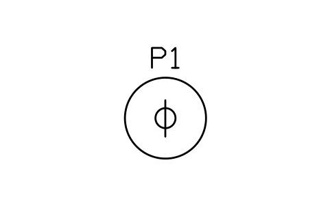 Anteprima del simbolo Phase meter, blocco MCH_S00918_PHASE_METER