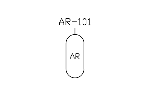 Preview of the Air receiver, vertical symbol, block MAR_AIR_RECEIVER