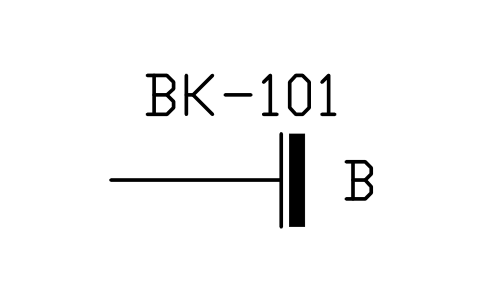 Preview of the Bunker connection symbol, block MAR_BUNKER_FLANGE