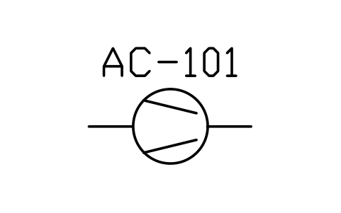 Preview of the Air compressor symbol, block MAR_COMPRESSOR