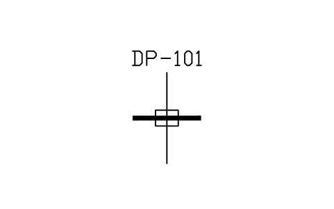 Preview of the Deck penetration symbol, block MAR_DECK_PEN