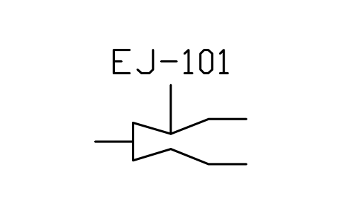 Preview of the Ejector (eductor) symbol, block MAR_EJECTOR