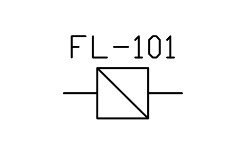 Preview of the Filter symbol, block MAR_FILTER