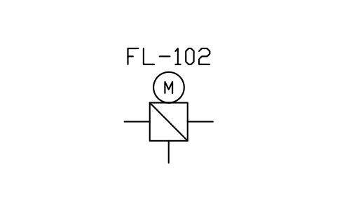 Preview of the Automatic backflush filter symbol, block MAR_FILTER_AUTO