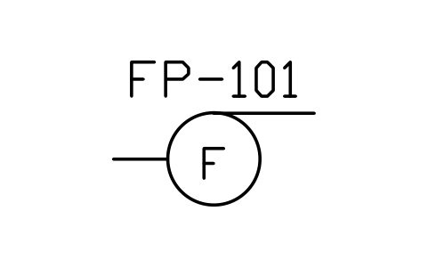 Preview of the Fire pump symbol, block MAR_FIRE_PUMP