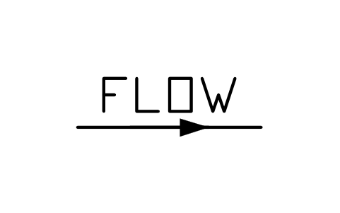Preview of the Direction of flow symbol, block MAR_FLOW_ARROW