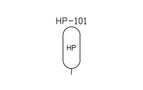 Preview of the Hydrophore (pressure tank) symbol, block MAR_HYDROPHORE