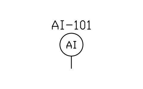 Preview of the Analyser symbol, block MAR_INST_AI