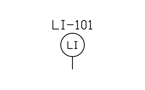 Preview of the Level gauge symbol, block MAR_INST_LI