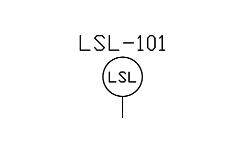Preview of the Level switch, low symbol, block MAR_INST_LSL
