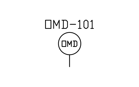 Preview of the Oil mist detector symbol, block MAR_INST_OMD