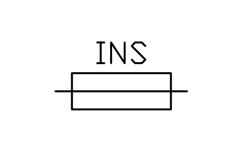 Preview of the Insulated pipe symbol, block MAR_INSULATED